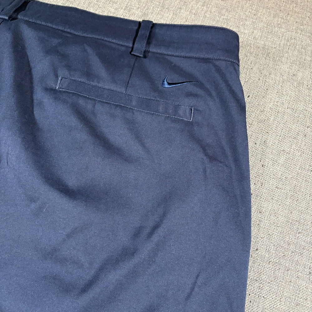 Nike Golf Shorts Mens 40 Navy Blue Dri-FIT Tour Performance Flat Front Active